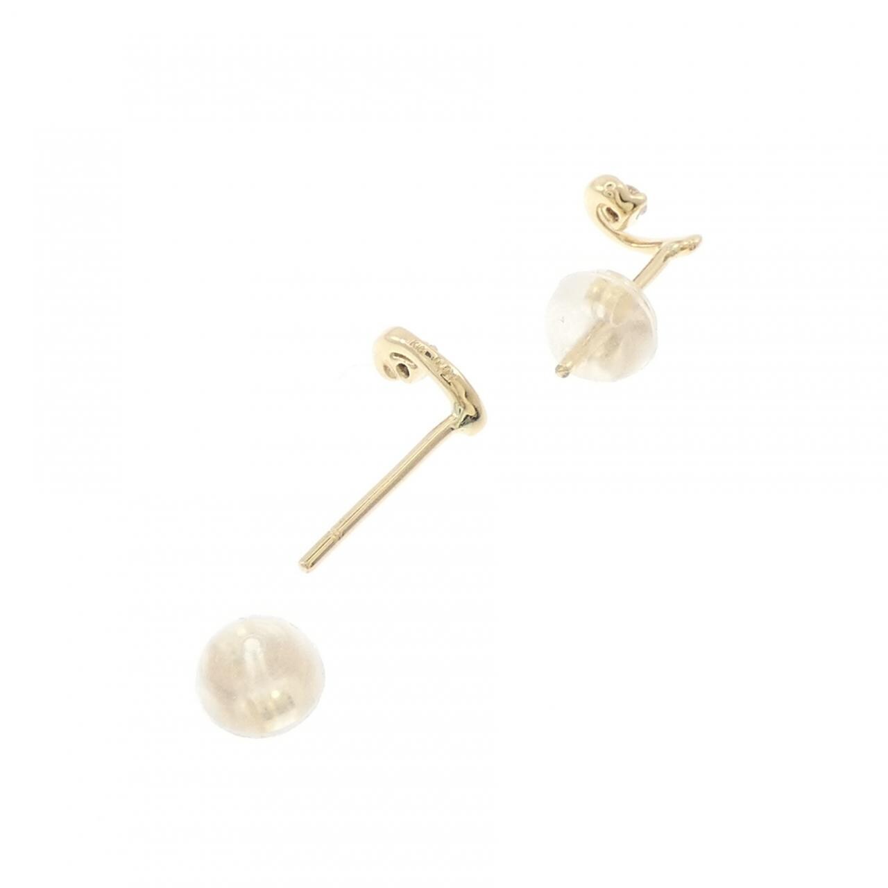 K18YG ダイヤモンド ピアス 0.02CT