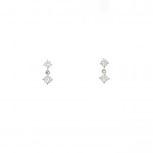 K14WG ダイヤモンド ピアス 0.30CT