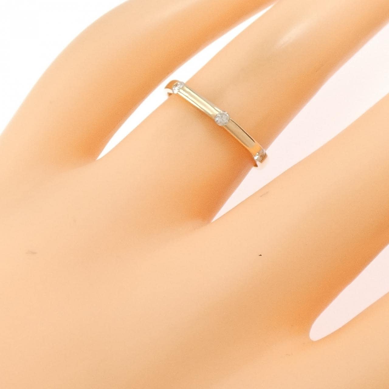 K18PG ダイヤモンド リング 0.10CT