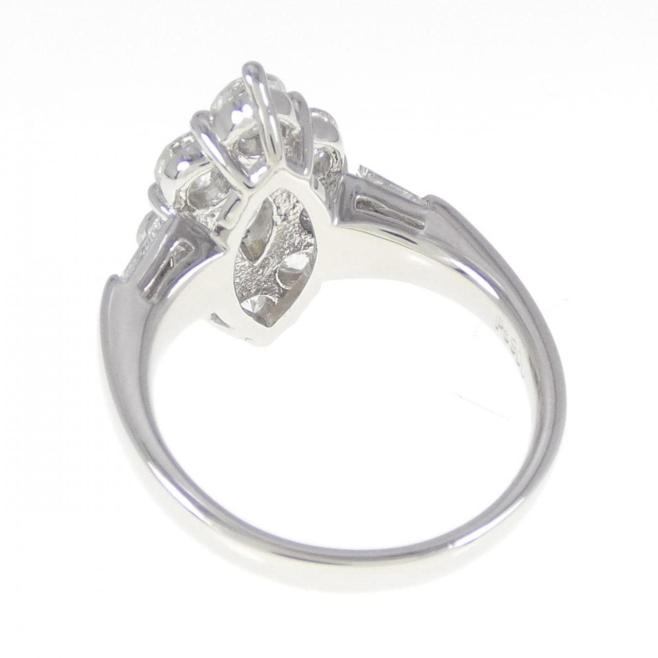 PT Diamond Ring 0.503CT L SI1 Marquise Cut