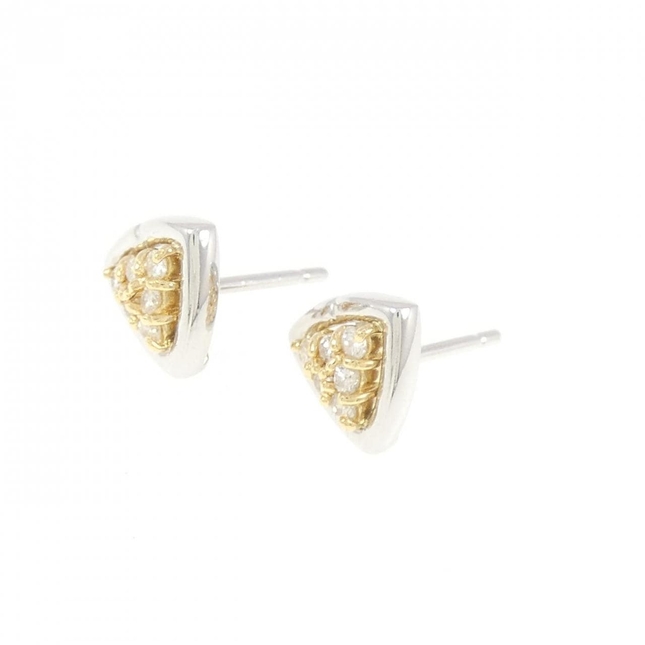 K18WG/K18YG Diamond Earrings 0.18CT