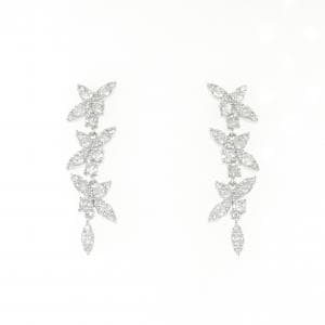 K18WG ダイヤモンド ピアス 1.00CT