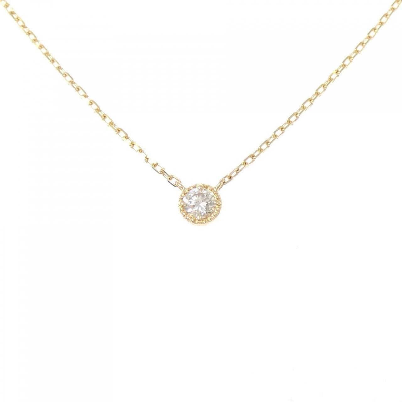 アガット ダイヤモンド ネックレス 0.07CT
