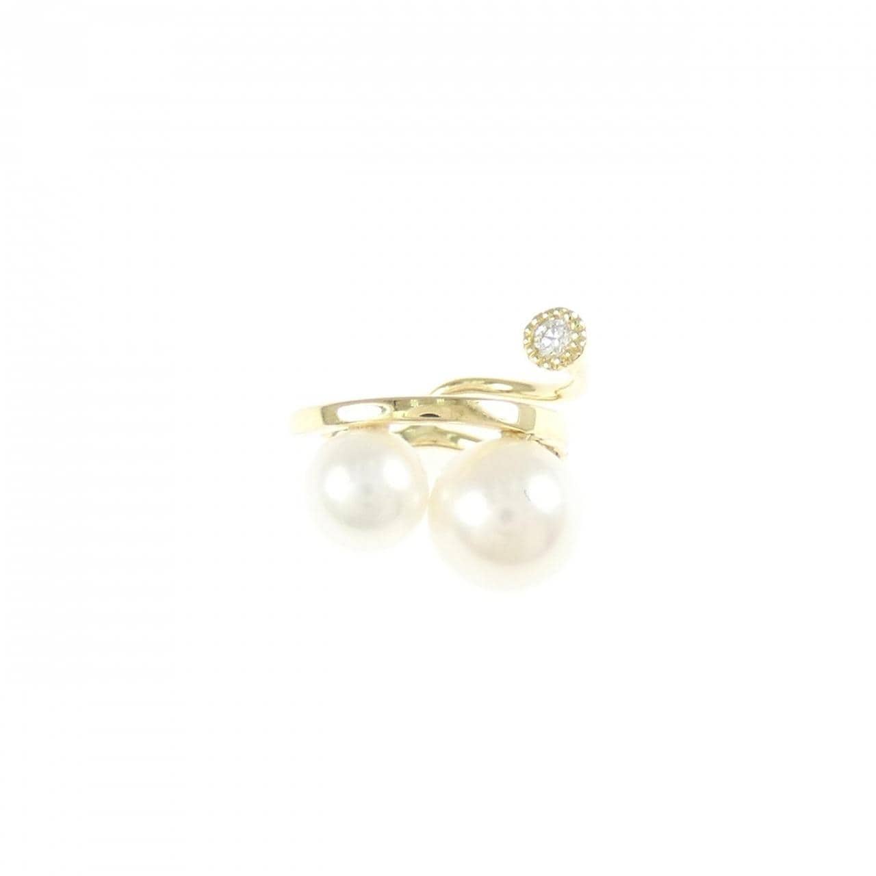 K18YG アコヤパール イヤリング 片耳