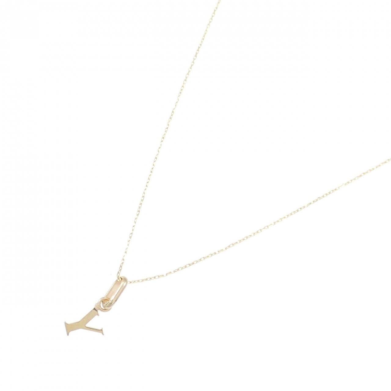 【新品】K10YG イニシャルY ネックレス
