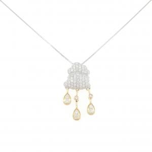 K18WG/K18YG ダイヤモンド ネックレス 0.73CT