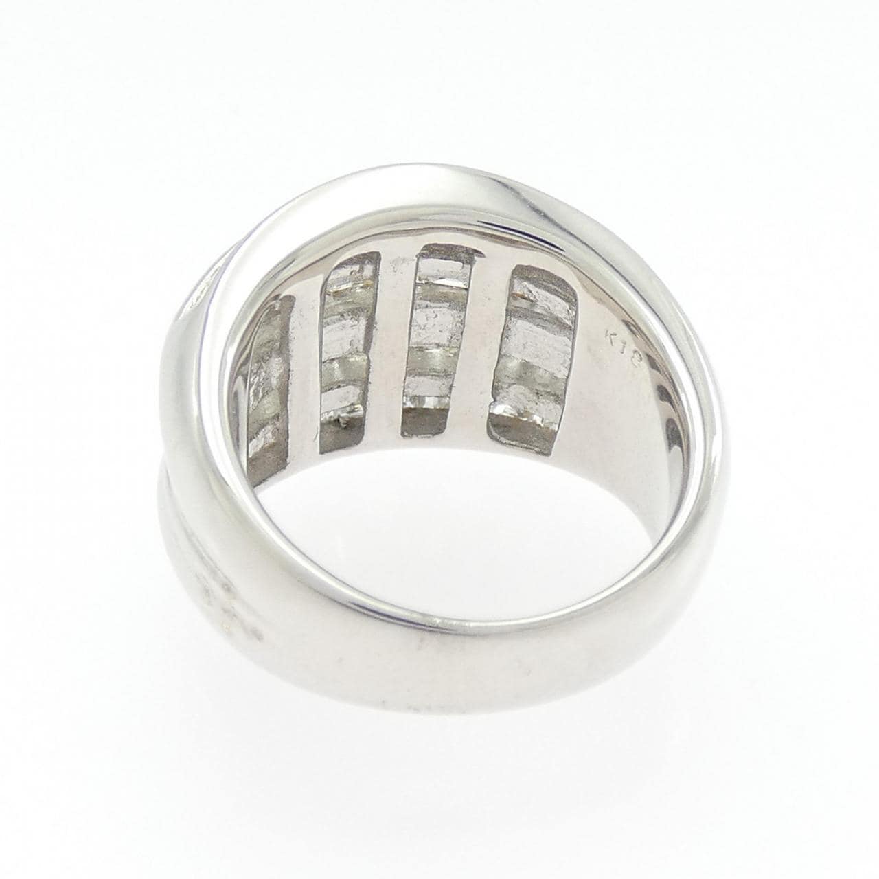 K18WG ダイヤモンド リング 2.99CT