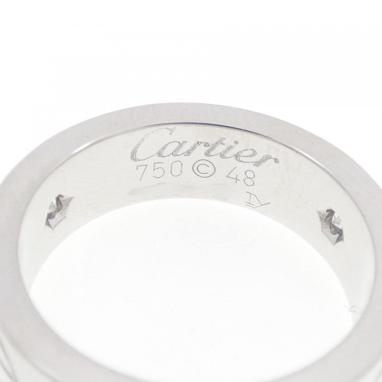 カルティエ ラブ ハーフダイヤ リング
