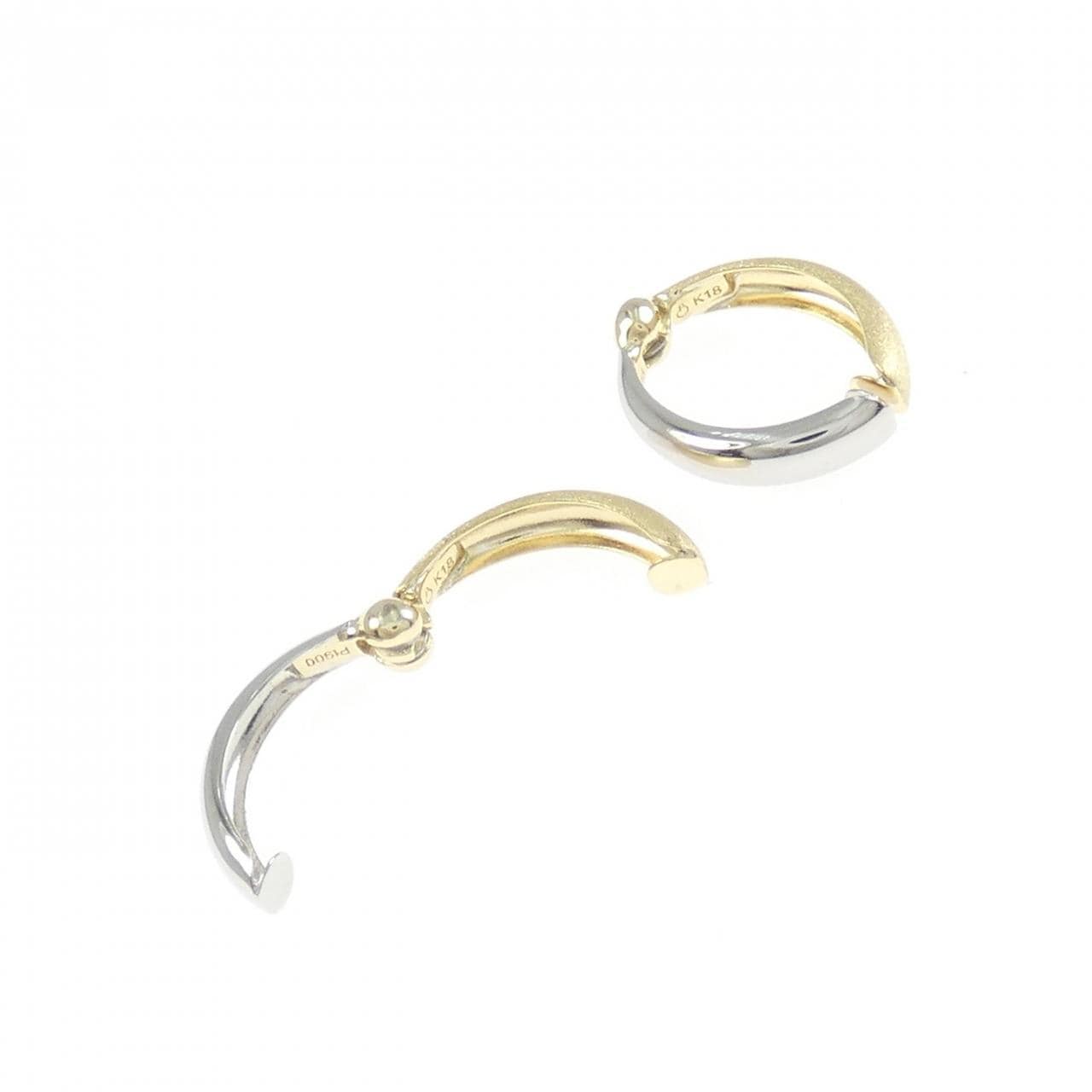 K18YG/PT900 イヤリング