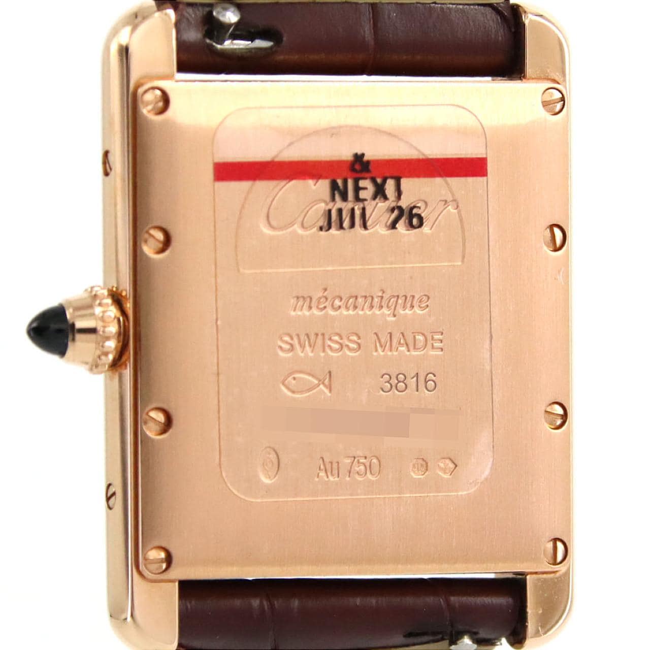 カルティエ タンクルイカルティエLM PG WGTA0011 PG･RG 手巻