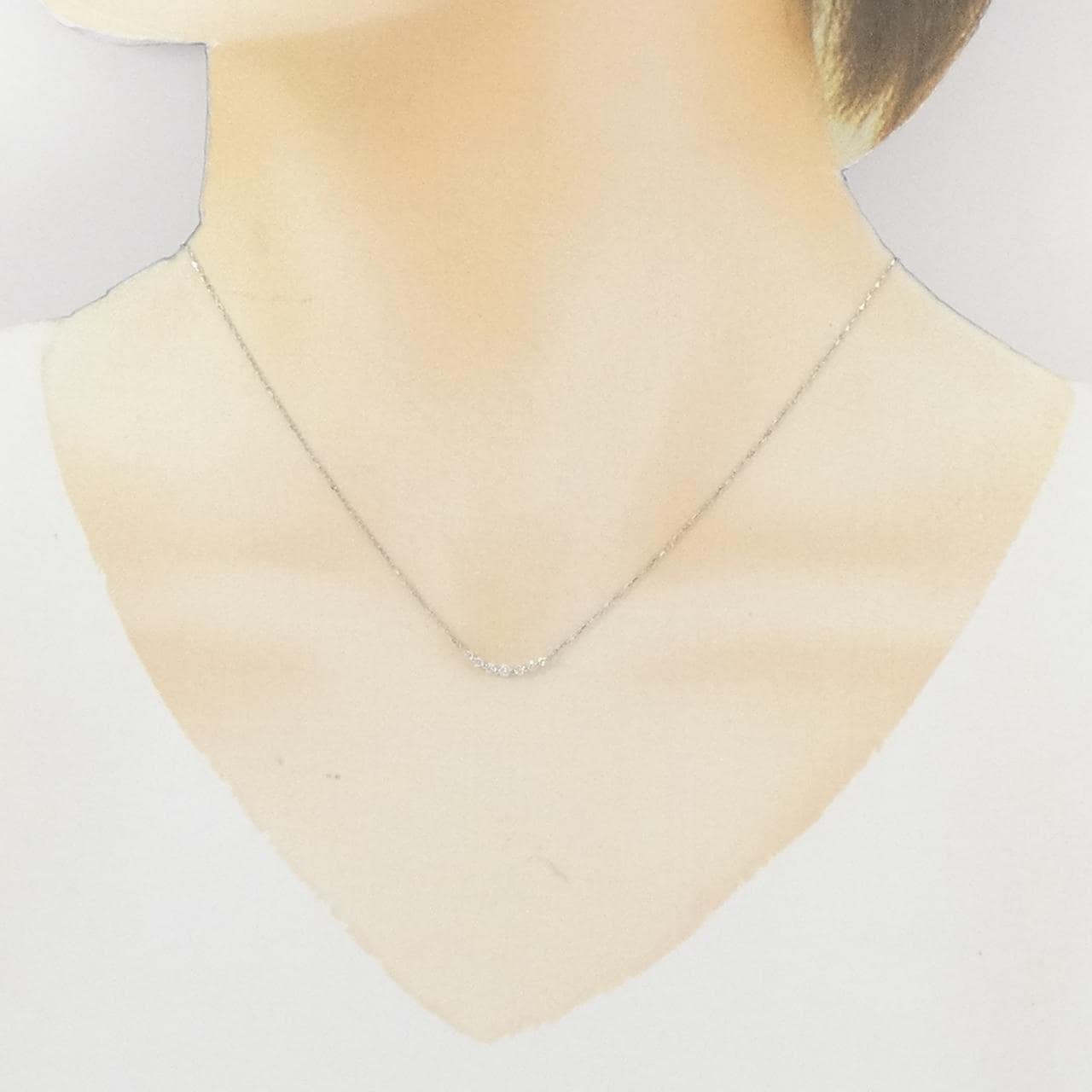 ヴァンドーム ダイヤモンド ネックレス 0.09CT
