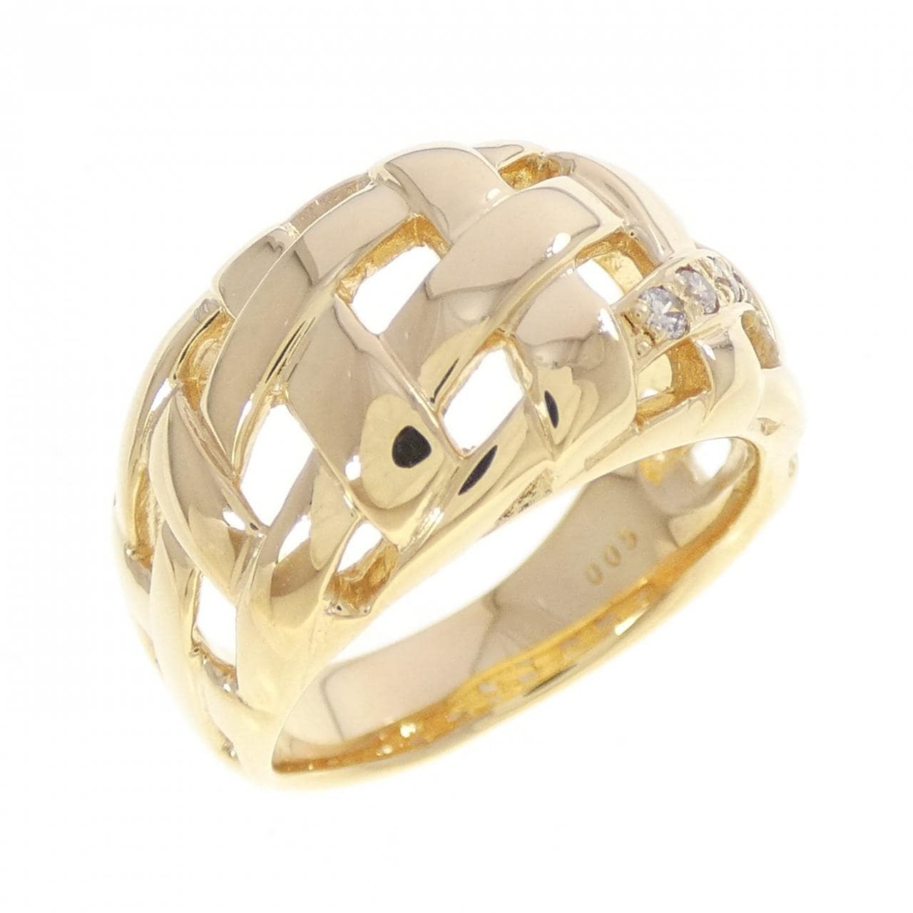 K18YG ダイヤモンド リング 0.05CT