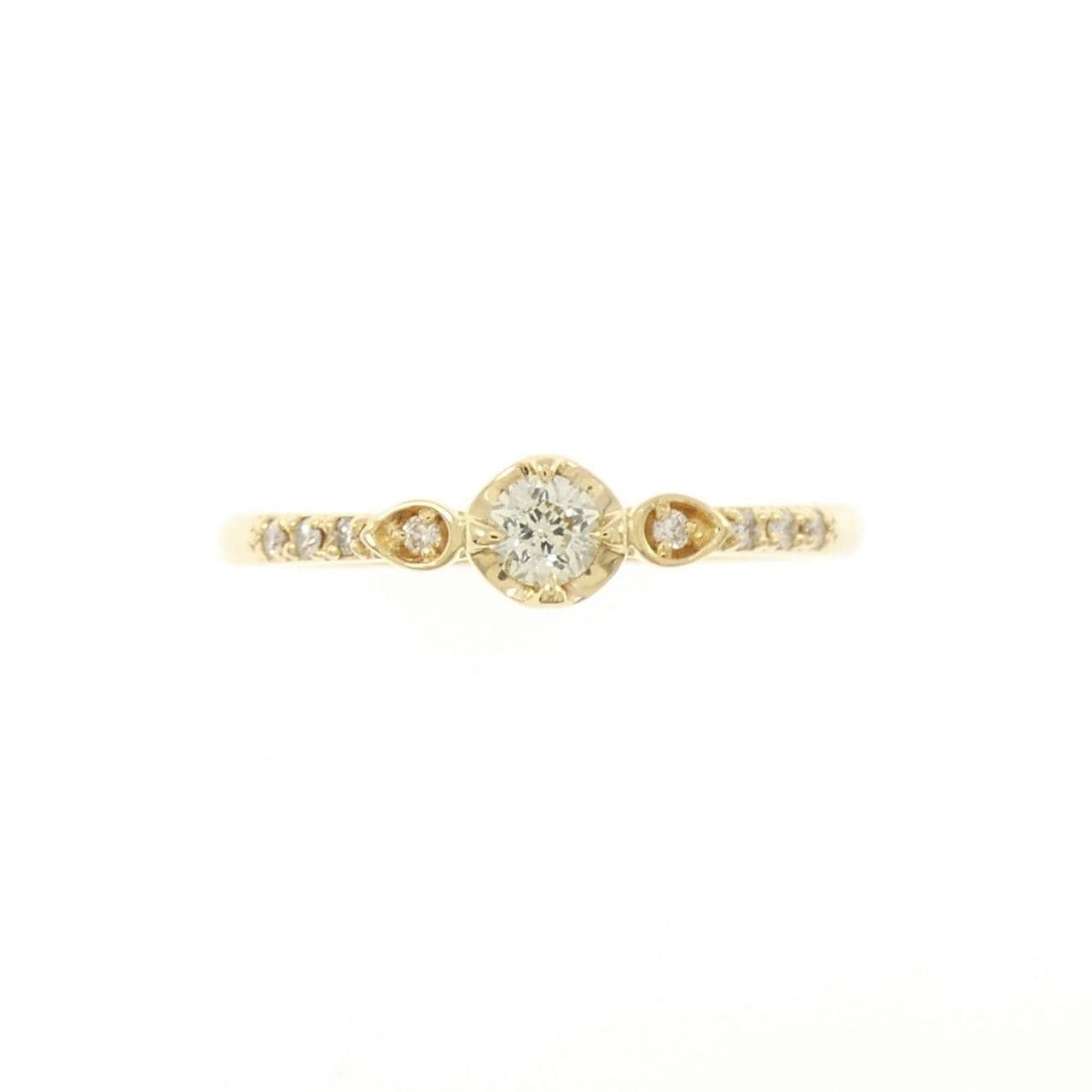 K18YG ダイヤモンド リング 0.132CT