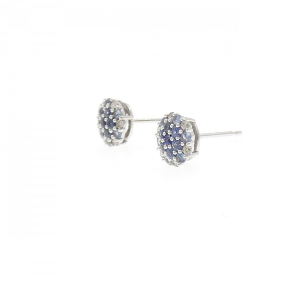 K18WG サファイヤ ピアス