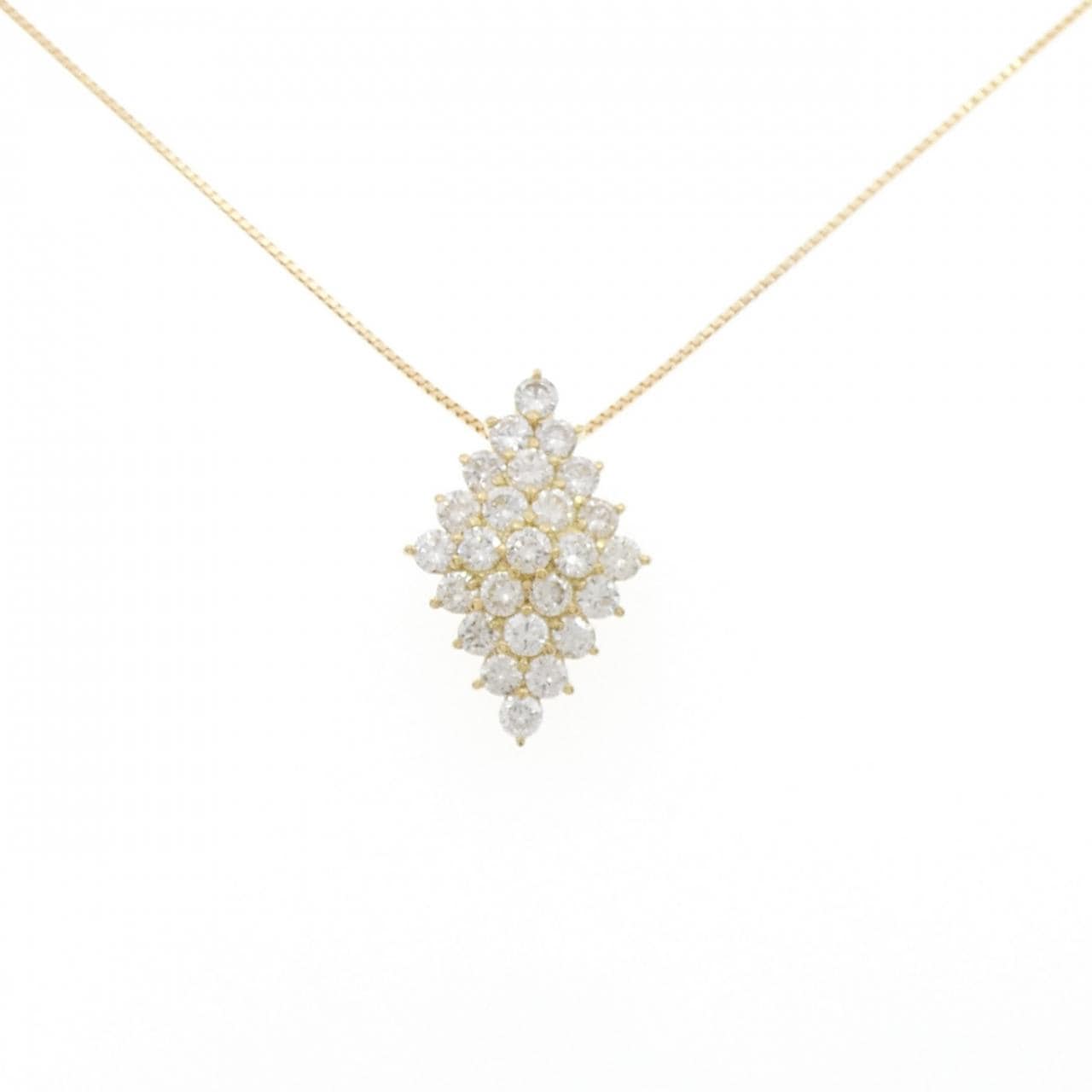 K18YG ダイヤモンド ネックレス 2.00CT