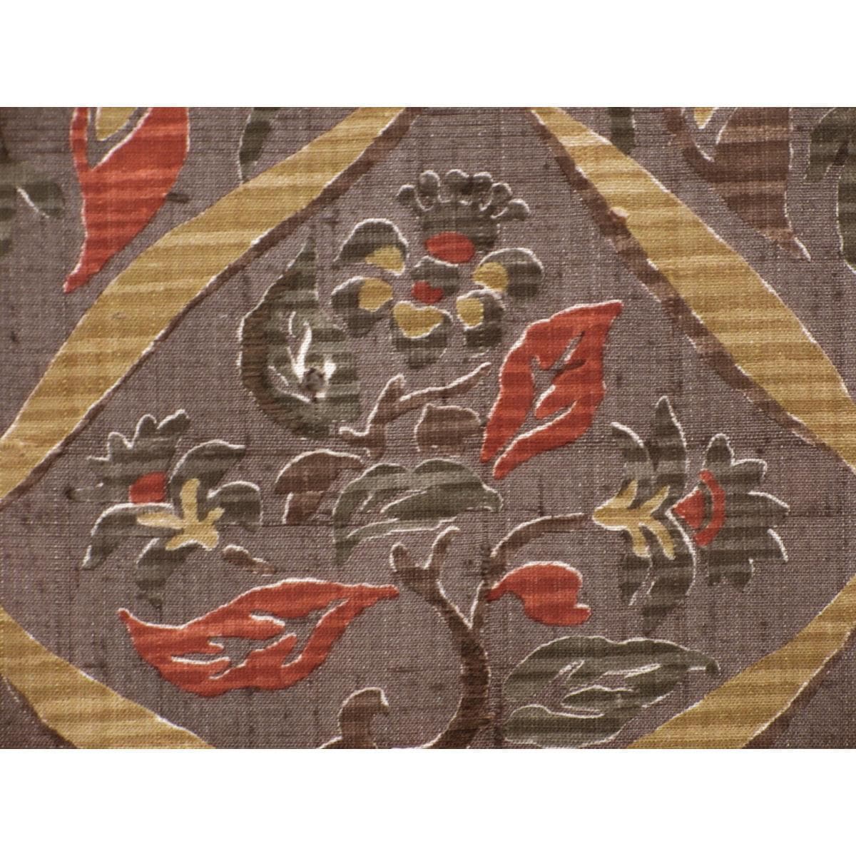 [未使用品] 名古屋腰带染色春亚纺 Zento 图案