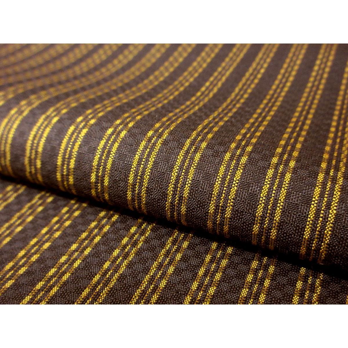 【新品】着尺反物　本場黄八丈