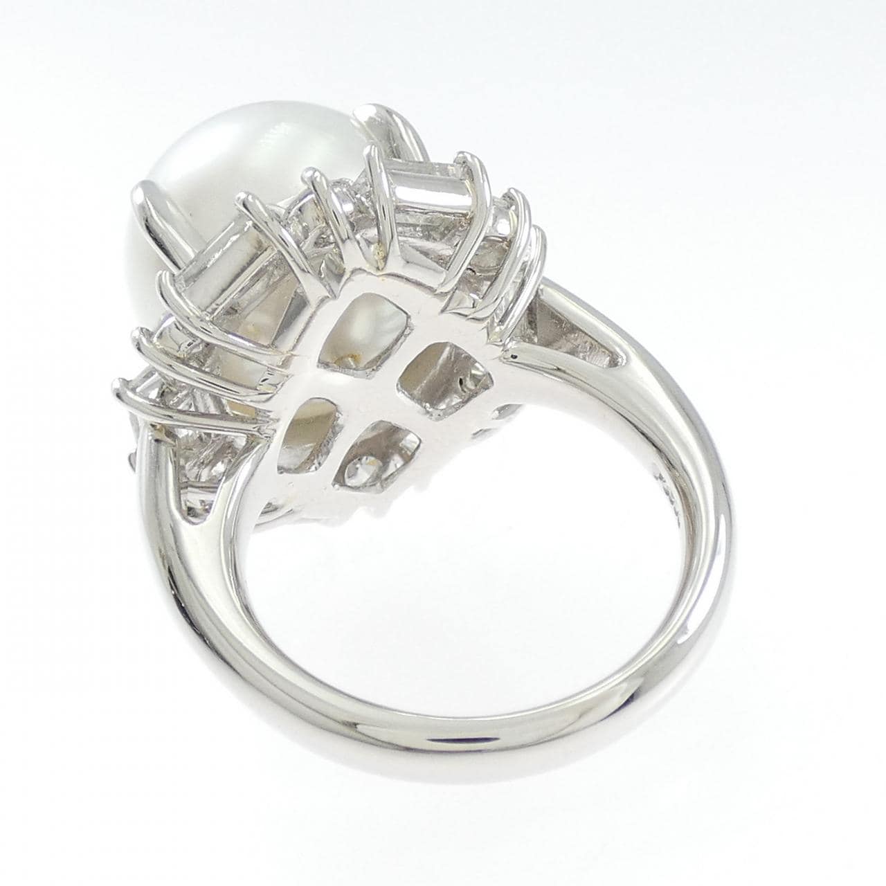 PT900 白蝶パール リング 13.8mm