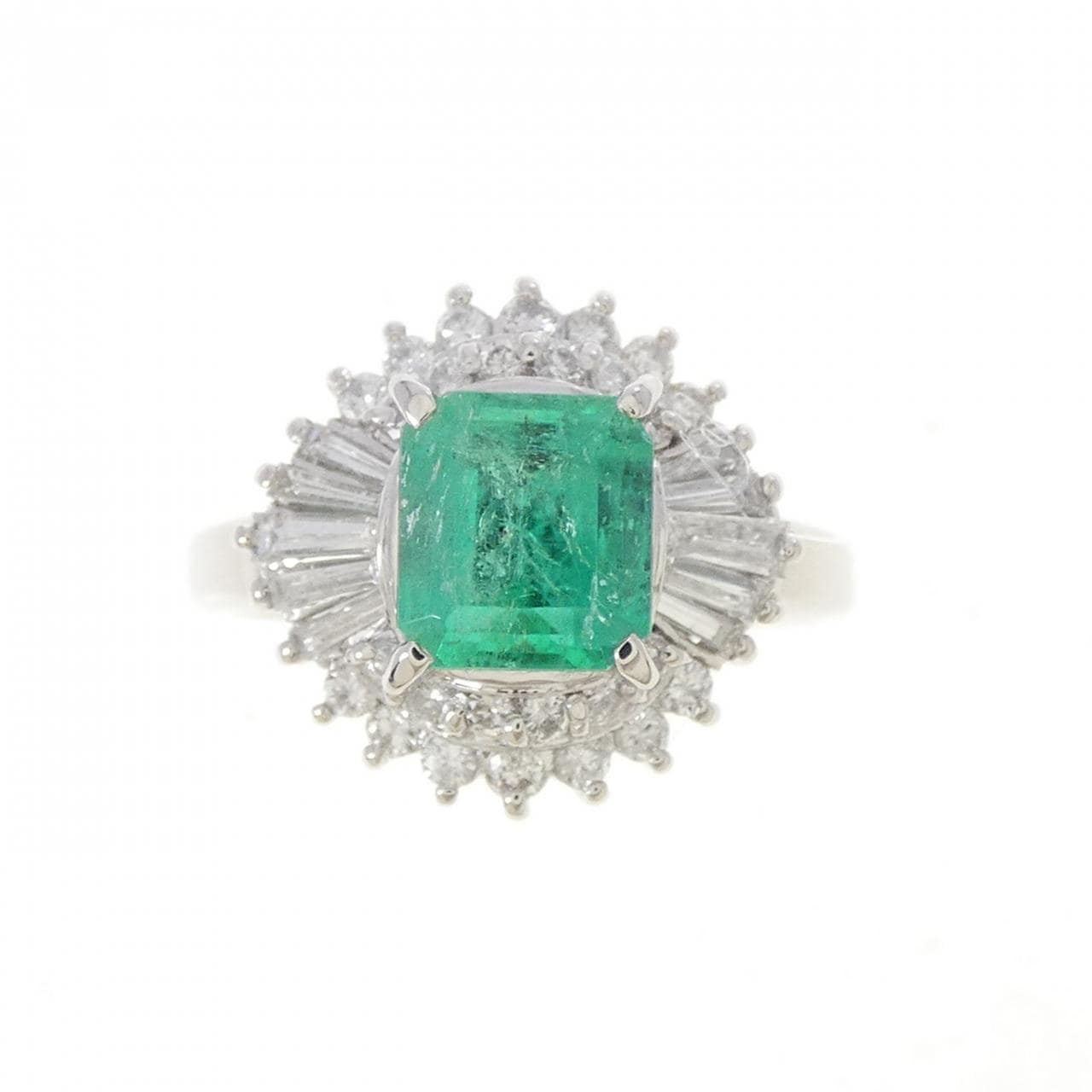 PT900 エメラルド リング 1.28CT