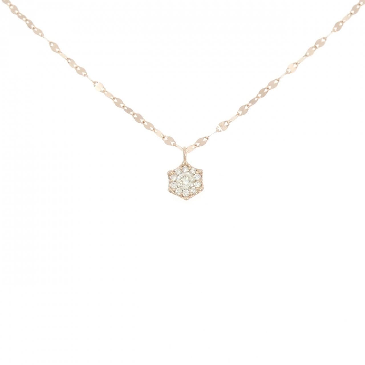 K18PG ダイヤモンド ネックレス 0.31CT