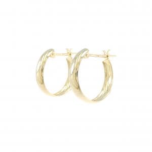 K18YG フープ ピアス