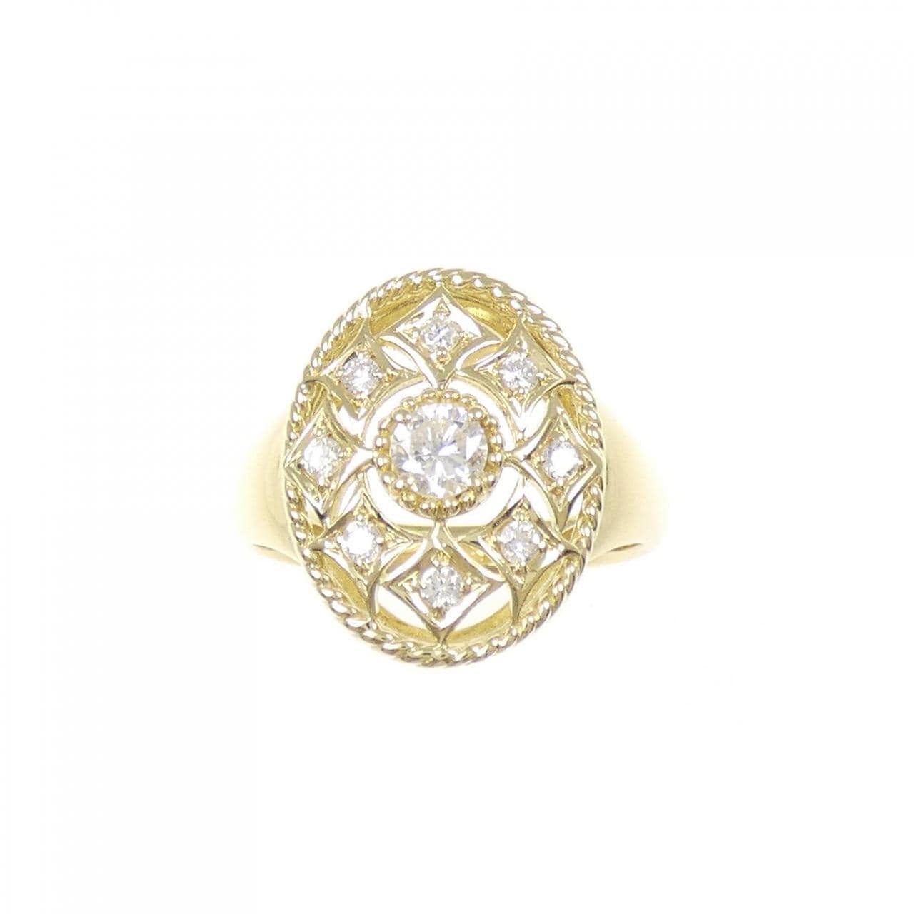 K18YG ダイヤモンド リング 0.21CT