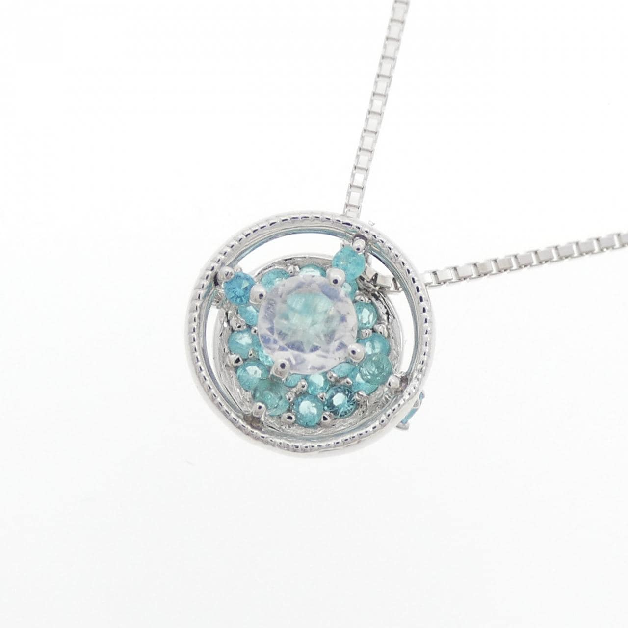 ラブラドライト ネックレス 0.11CT