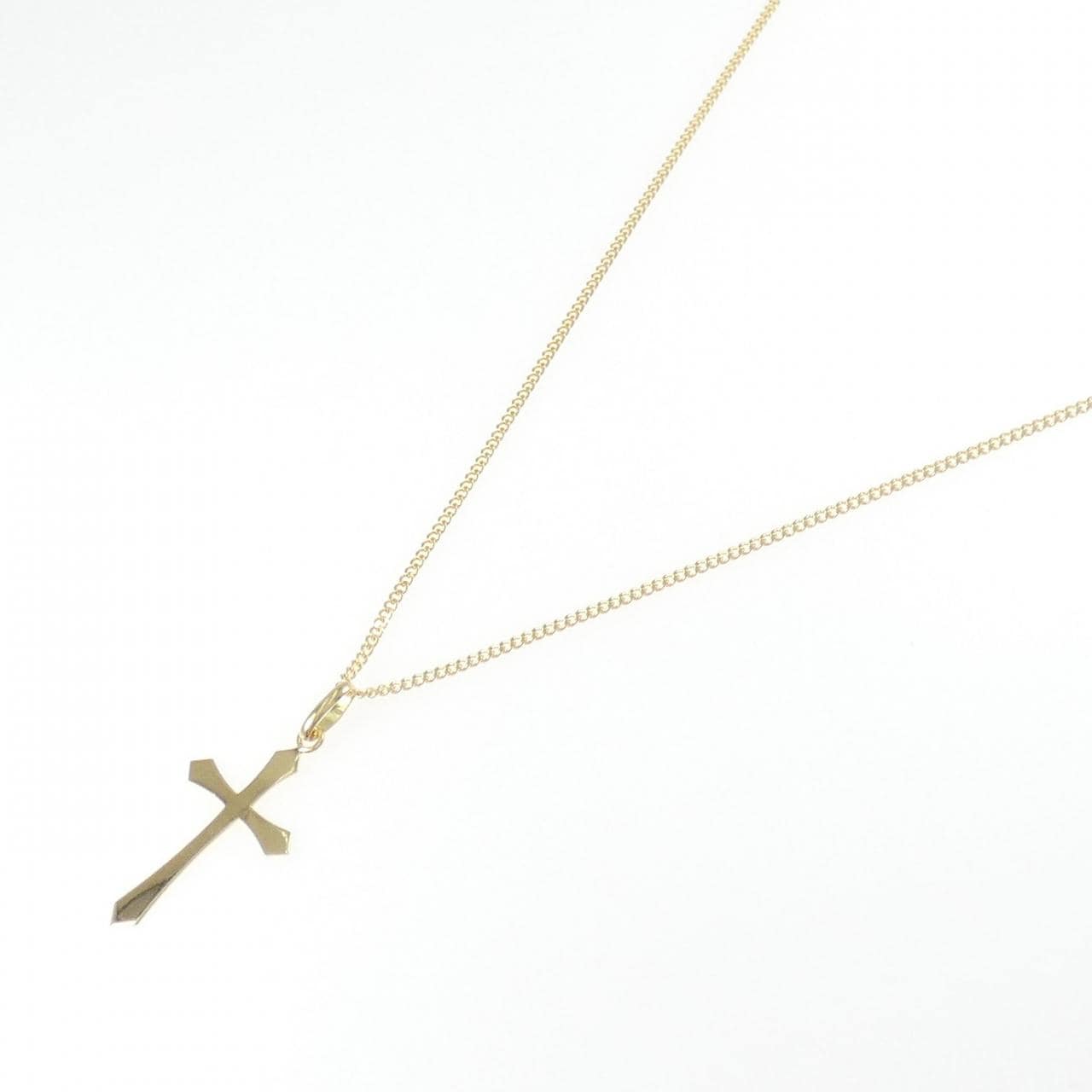 K18YG クロス ネックレス