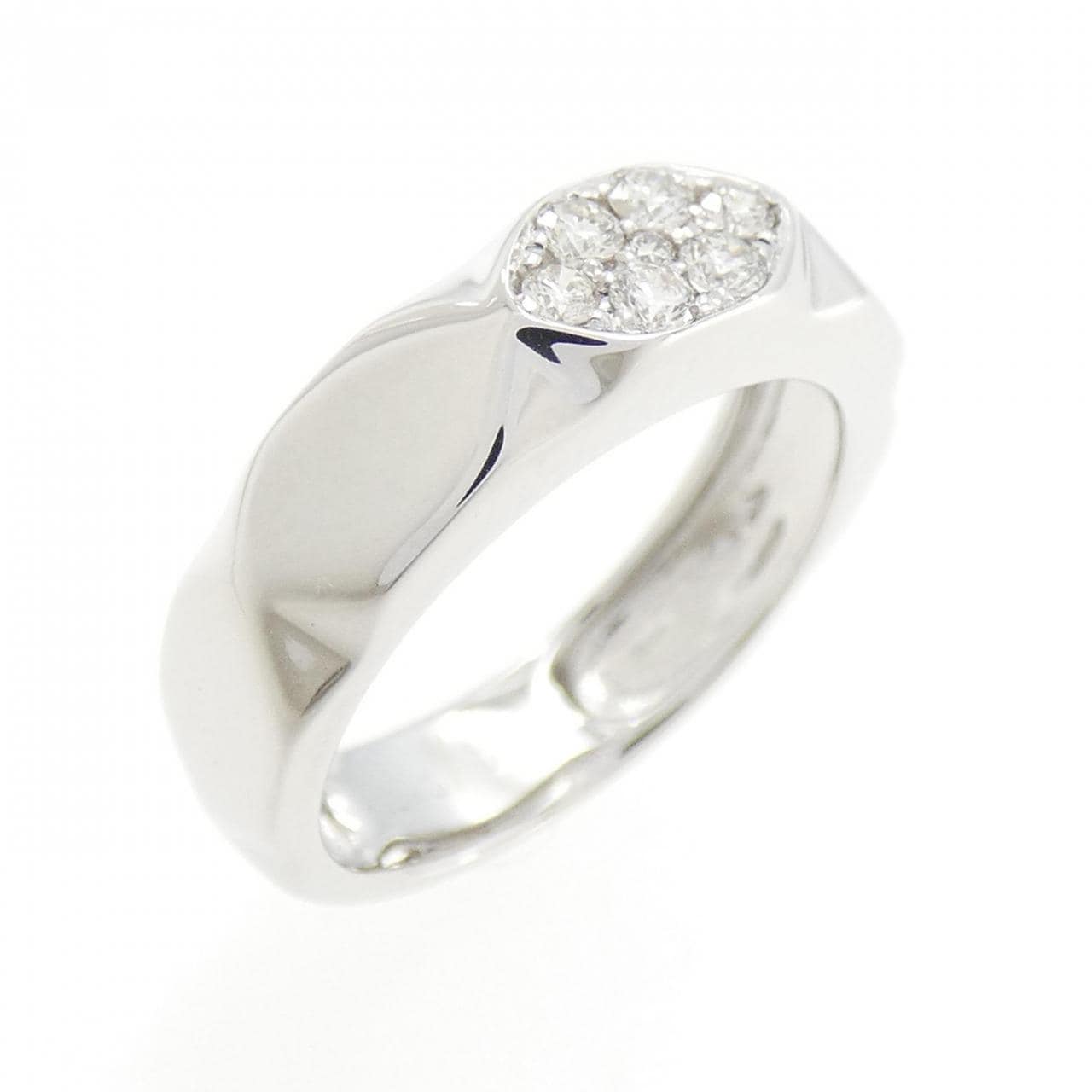 K18WG ダイヤモンド リング 0.18CT