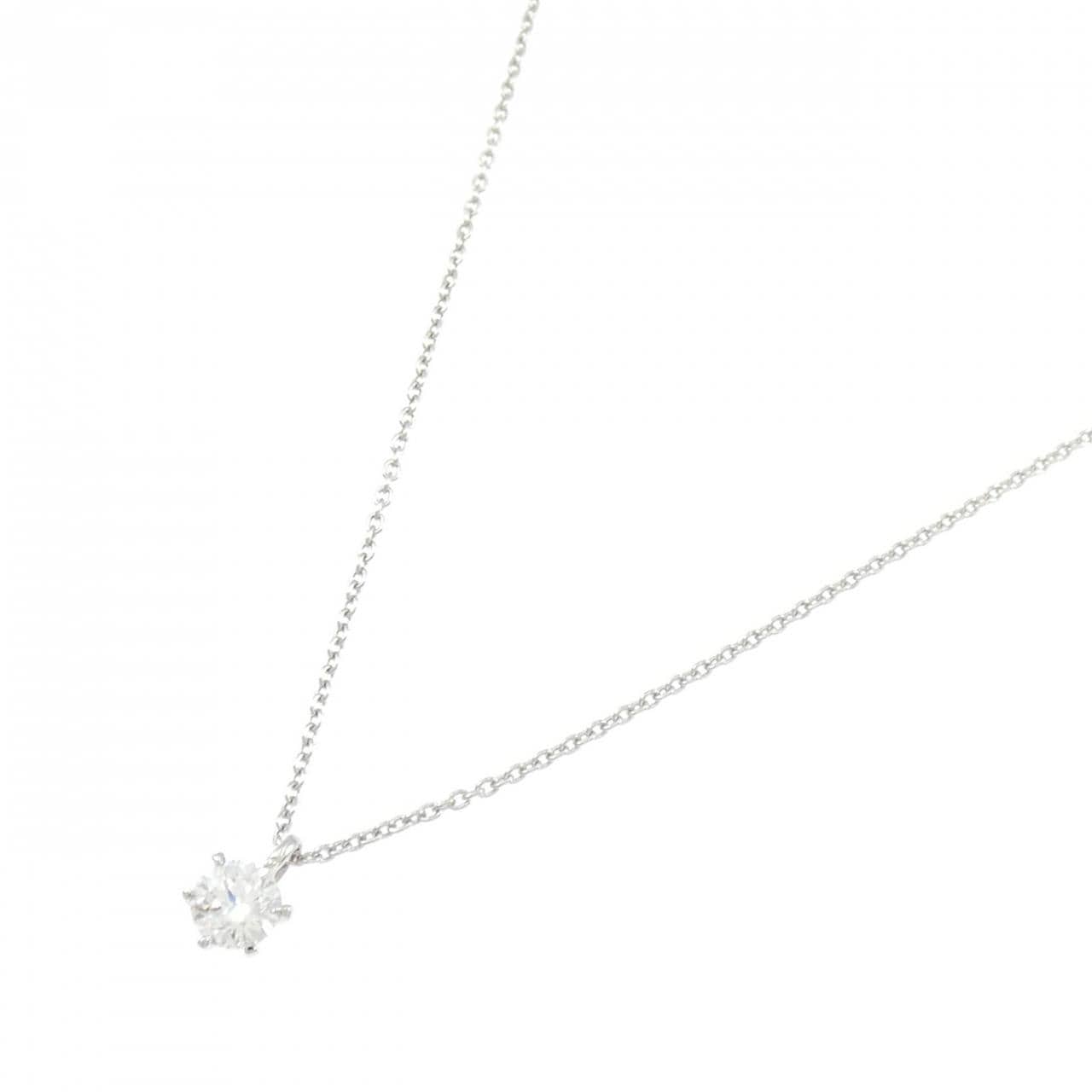 【リメイク】PT900/PT850 ダイヤモンド ネックレス 0.207CT F IF 3EXT H&C