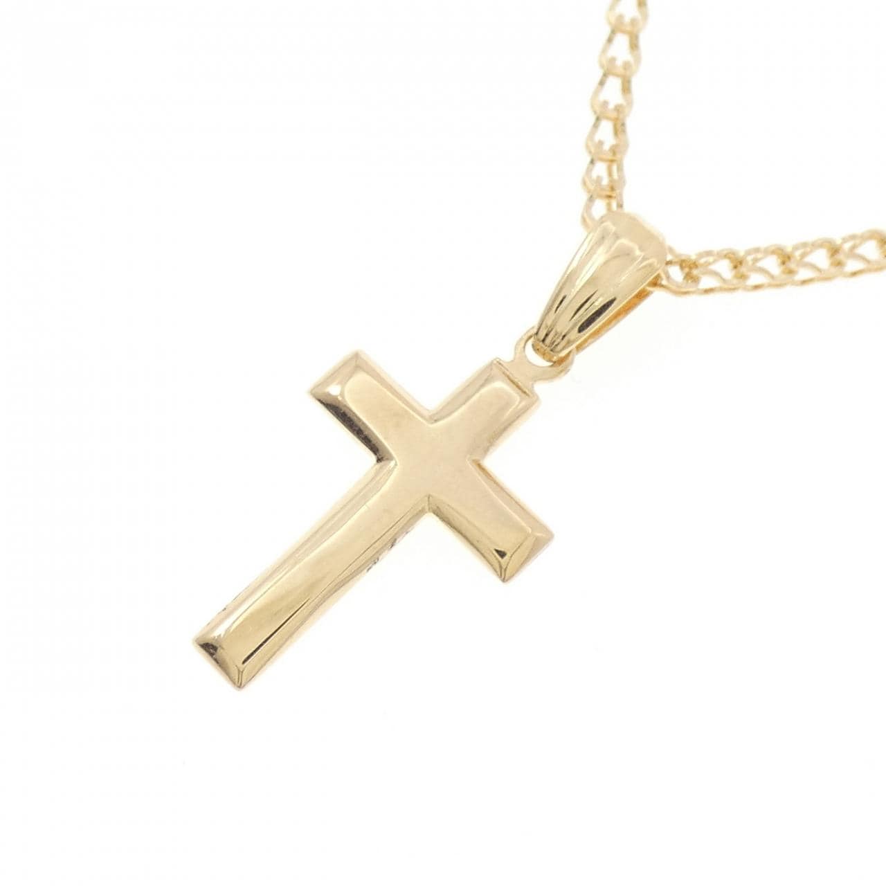 K18YG クロス ネックレス