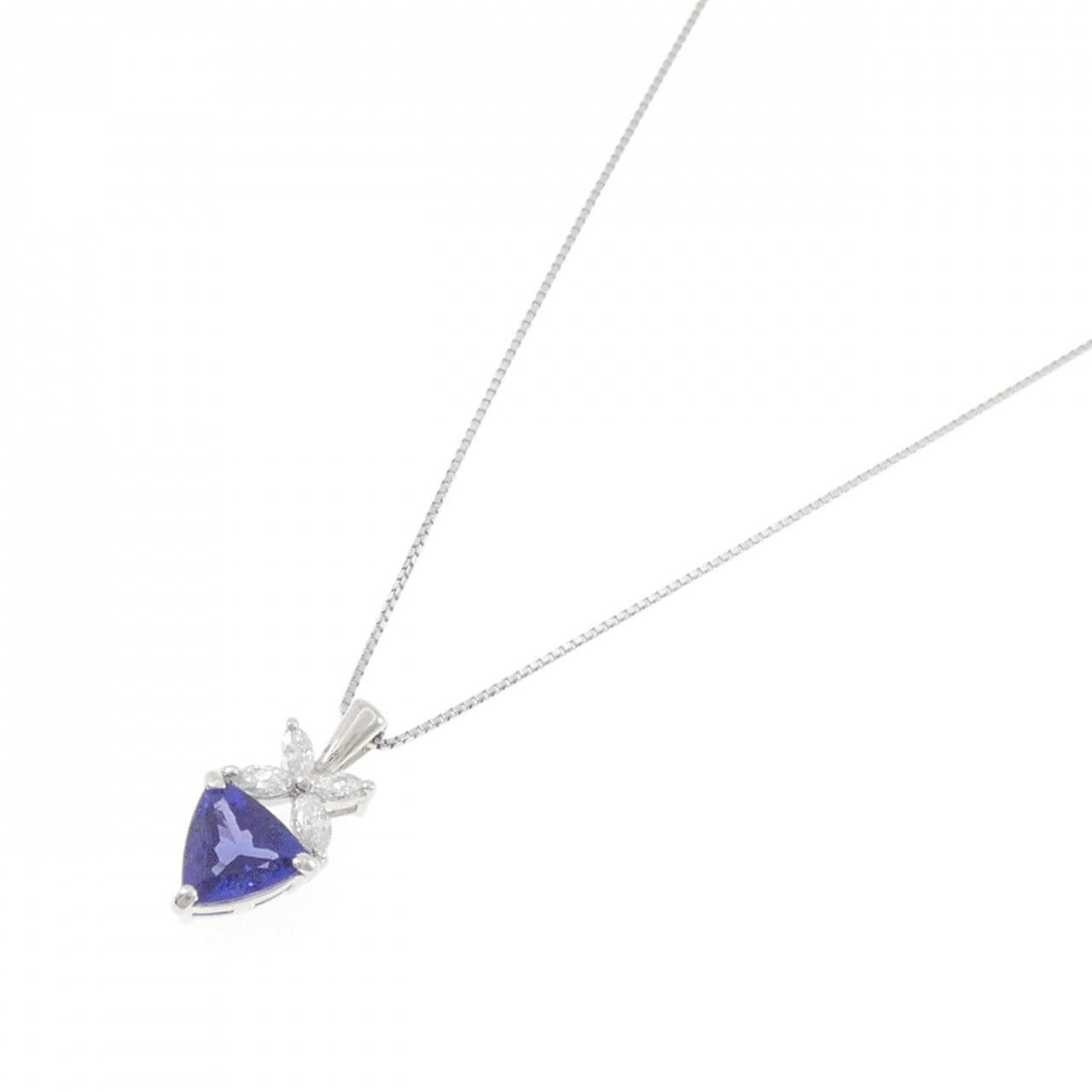 PT900/PT850 タンザナイト ネックレス 1.88CT
