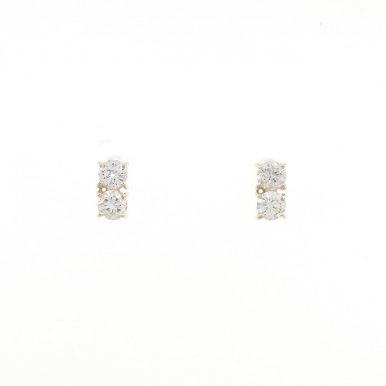 【リメイク】K10YG ダイヤモンド ピアス 0.30CT