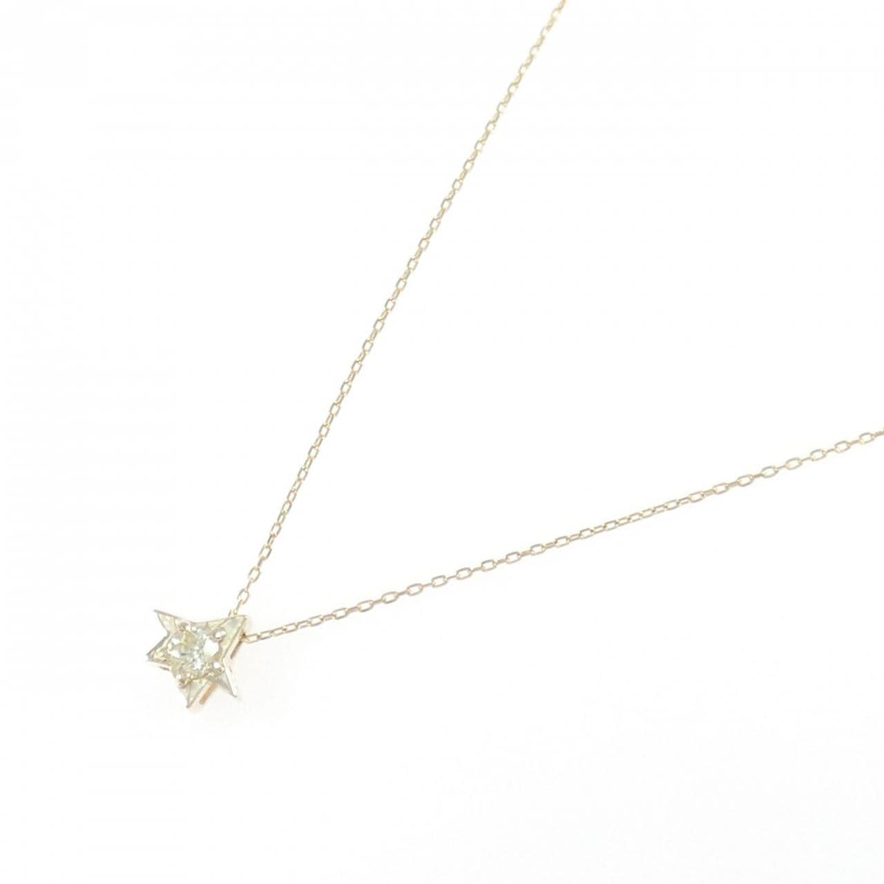 K10YG ダイヤモンド ネックレス 0.112CT