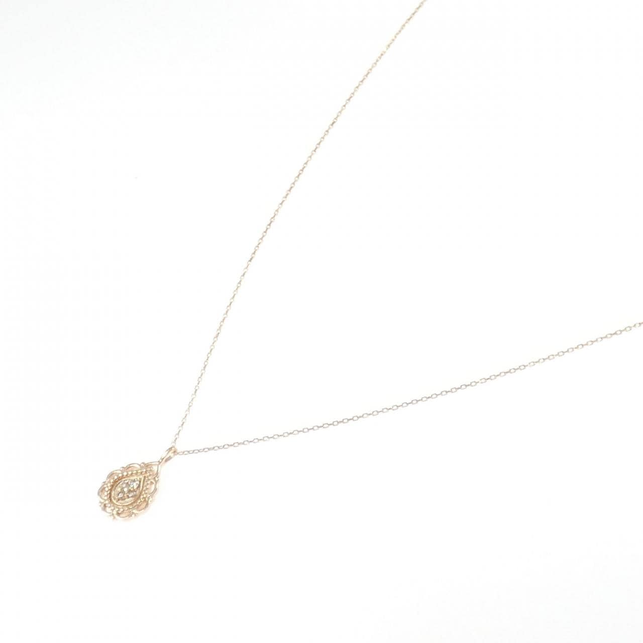 K10PG ダイヤモンド ネックレス 0.03CT