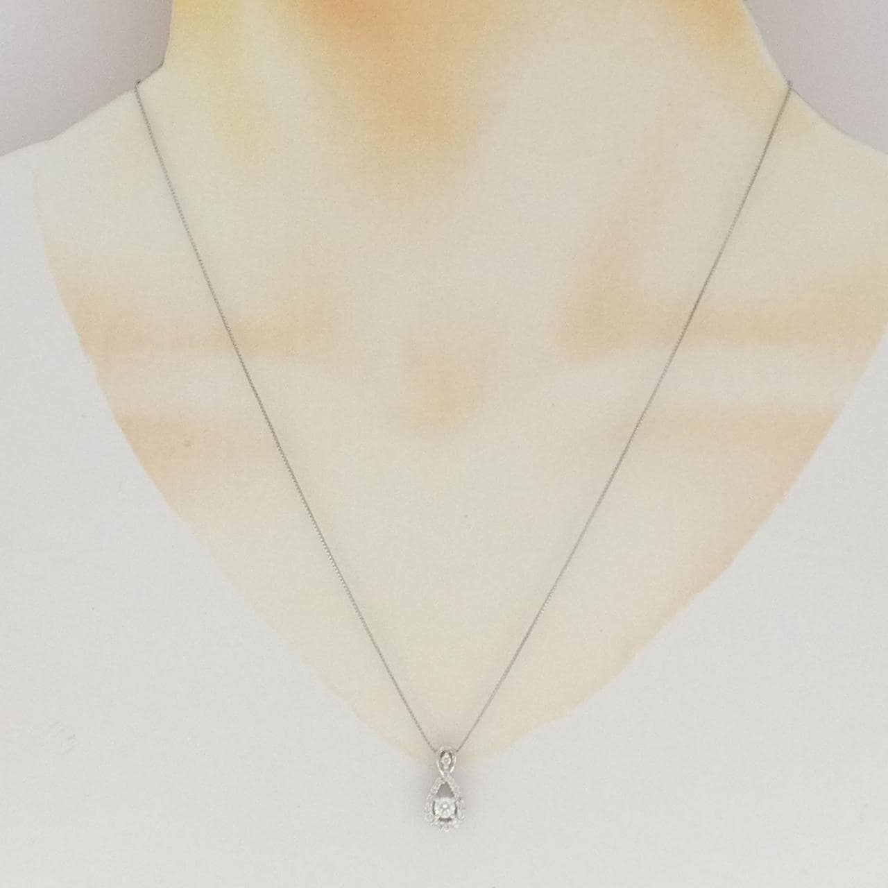 PT950/PT850 ダイヤモンド ネックレス 0.179CT