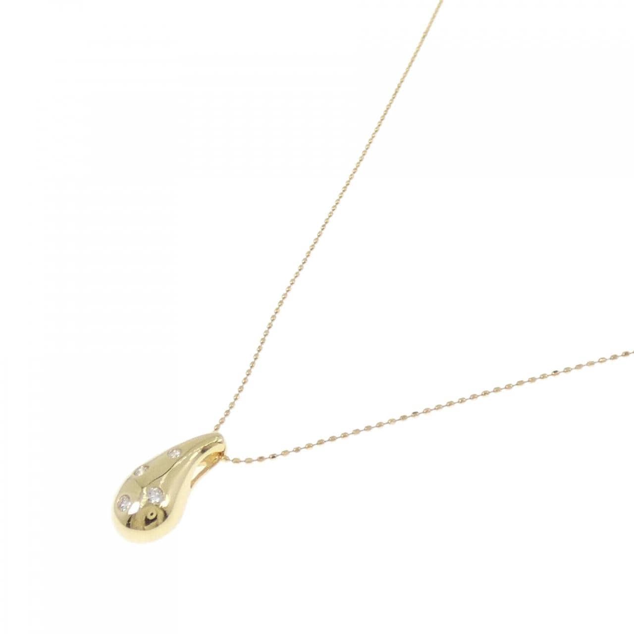 K18YG ダイヤモンド ネックレス 0.1CT