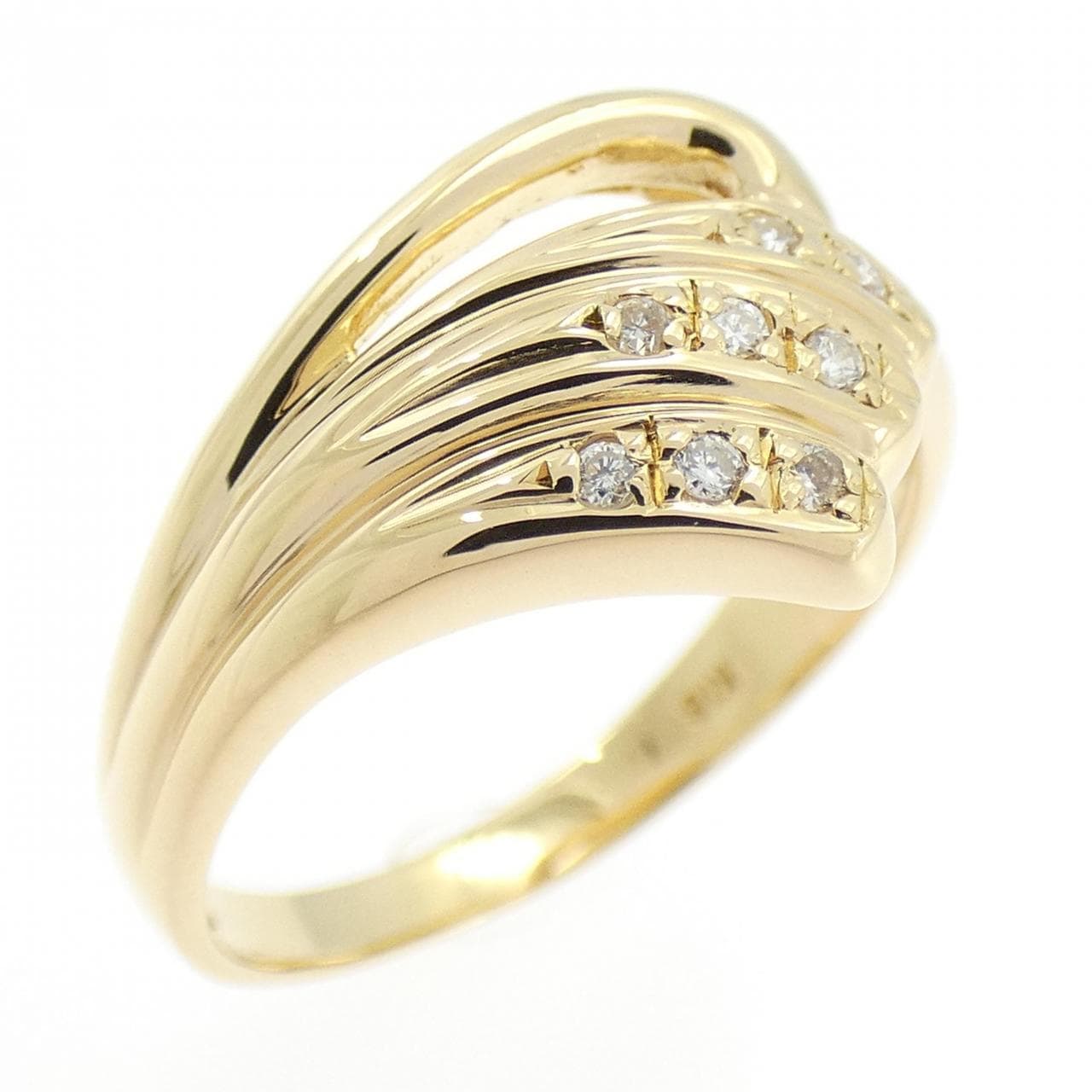 K18YG ダイヤモンド リング 0.05CT