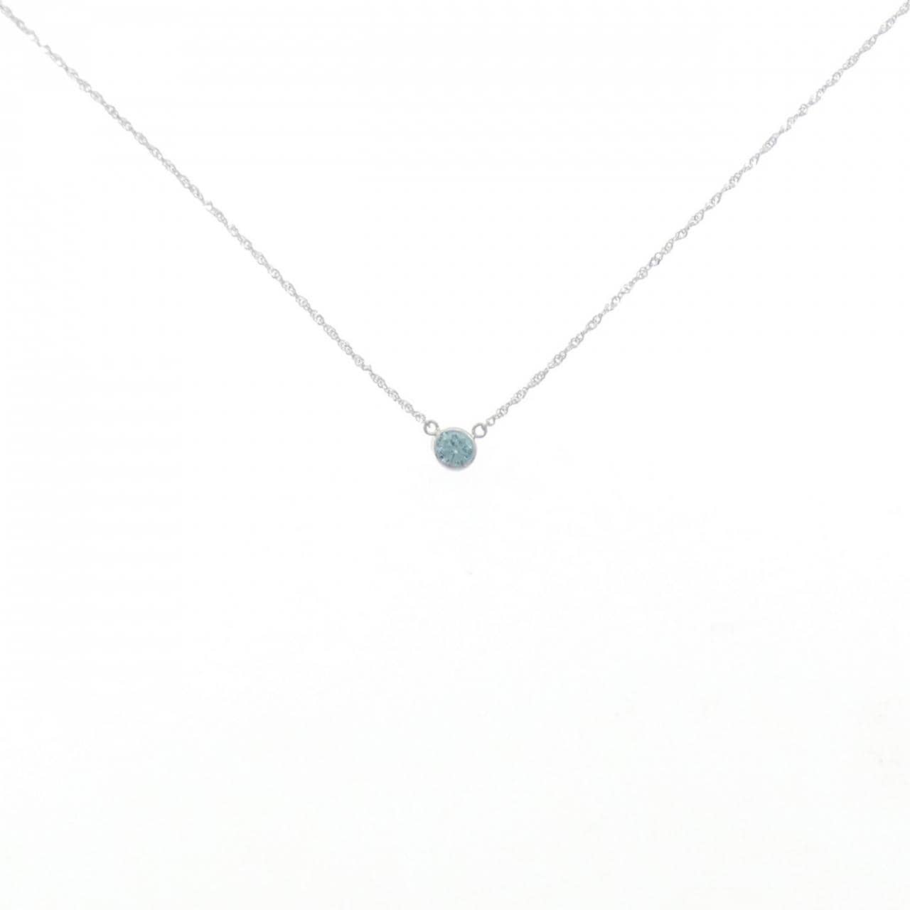 K18WG ダイヤモンド ネックレス 0.18CT