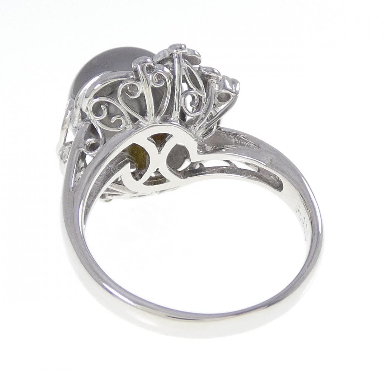 PT900 黒蝶パール リング 10.4mm