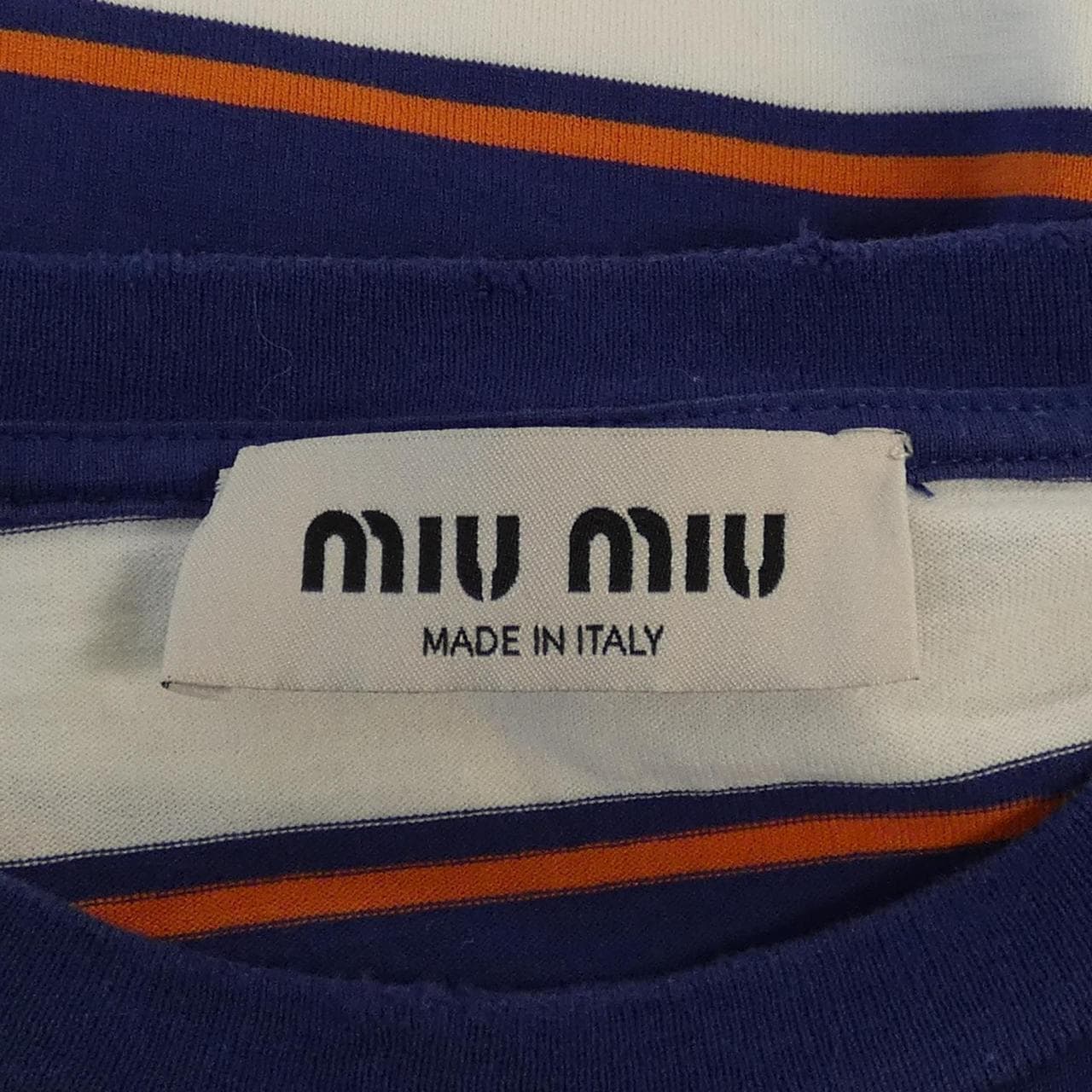 ミュウミュウ MIU MIU MIU MIU ロゴ MJN537 SOOO 14RT Tシャツ