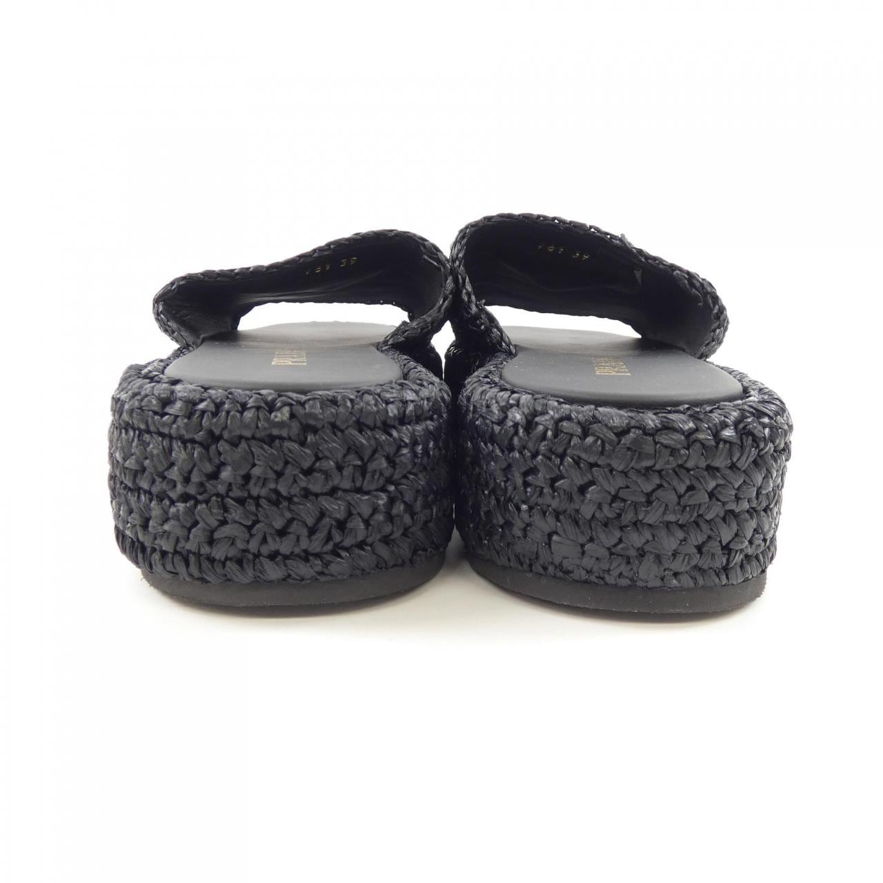 プラダ PRADA フラットフォーム スライド トライアングルロゴ 1XZ761 サンダル