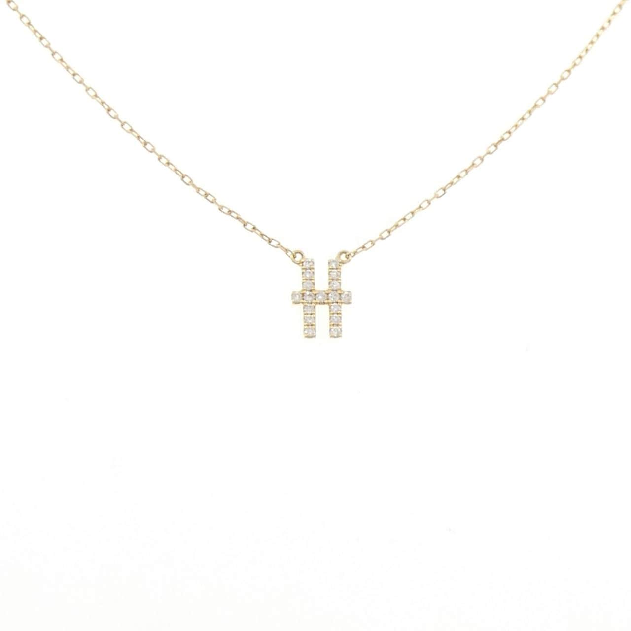アーカー イニシャル ネックレス 0.07CT