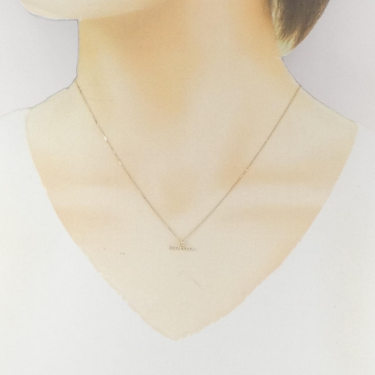 アガット ダイヤモンド ネックレス 0.02CT