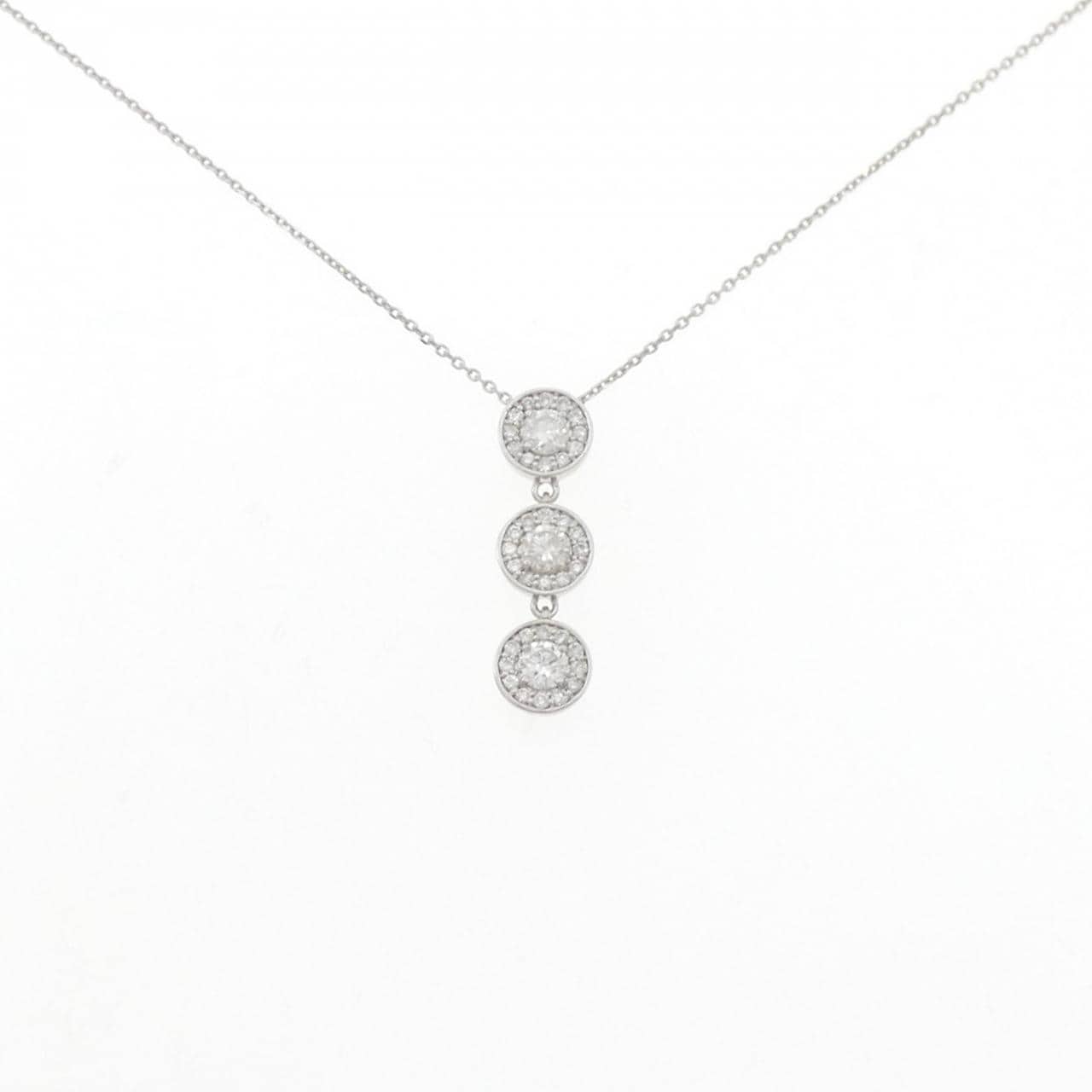 PT900/PT850 ダイヤモンド ネックレス 0.53CT