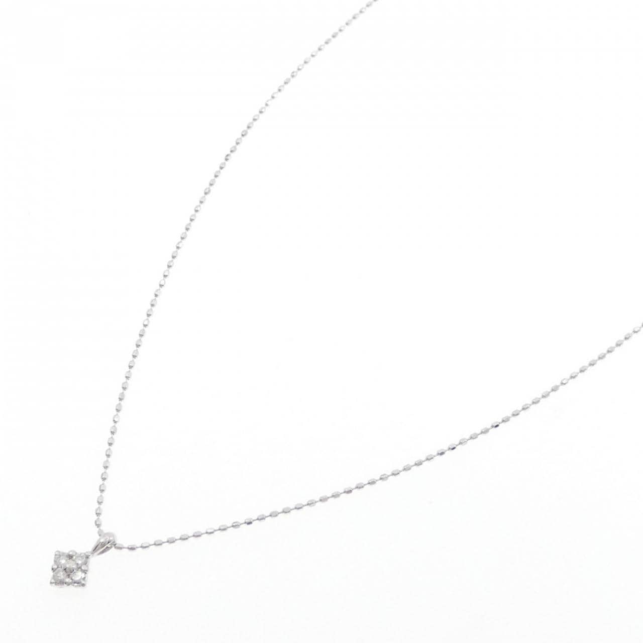 K10WG ダイヤモンド ネックレス 0.08CT
