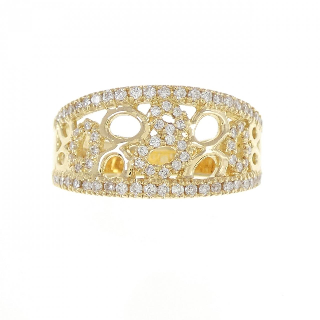 K18YG ダイヤモンド リング 0.44CT