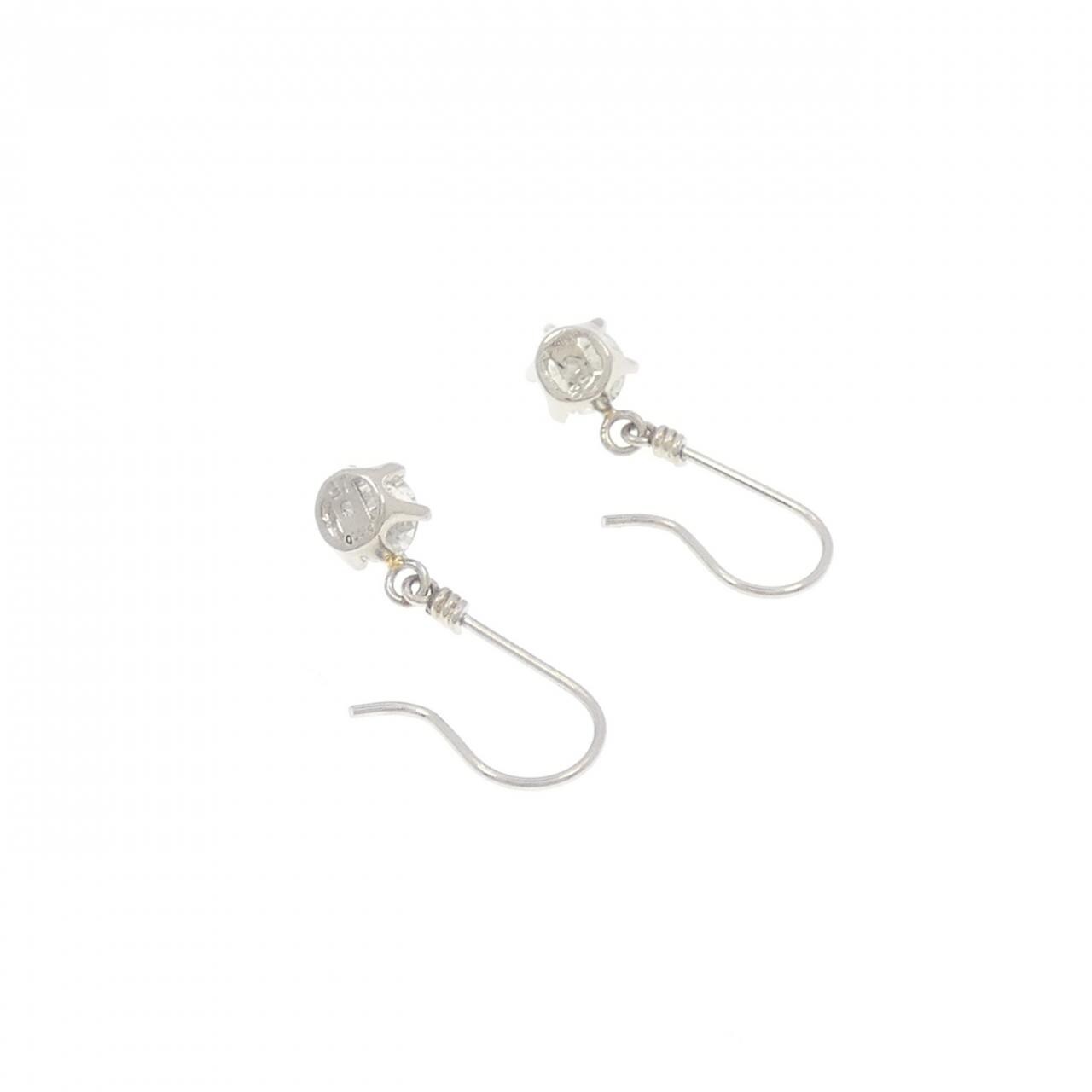 PT ダイヤモンド ピアス 0.39CT