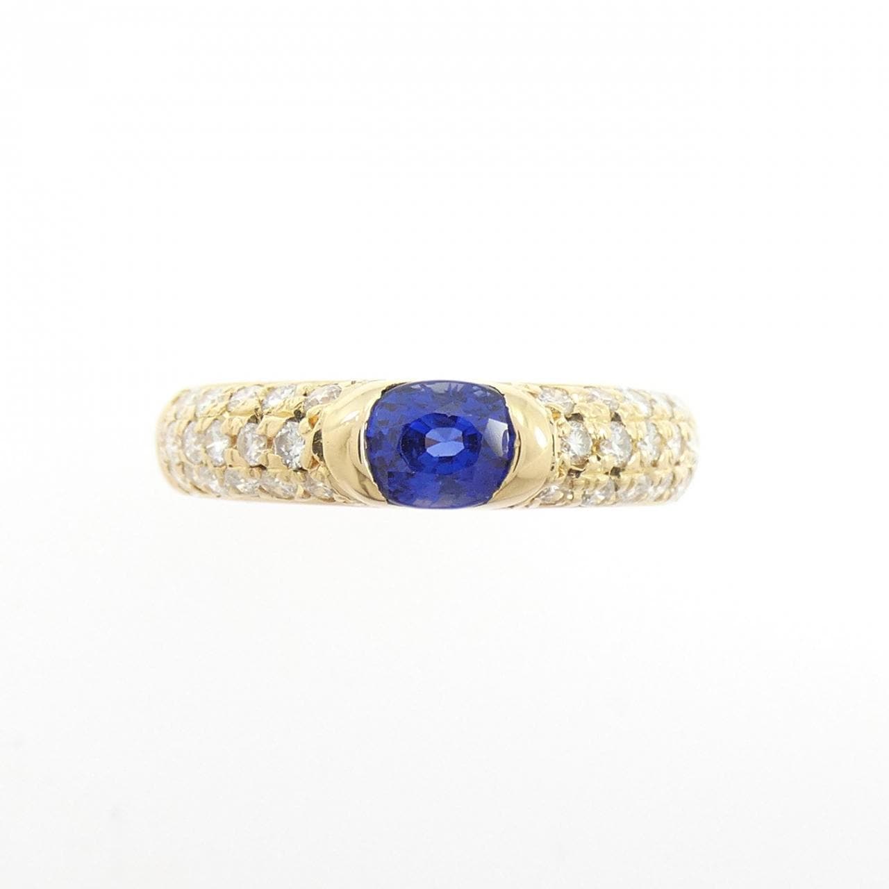 K18YG サファイヤ リング 0.63CT