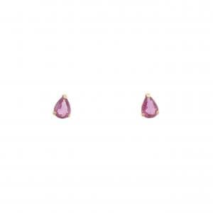 【新品】K18YG ルビー ピアス 0.26CT